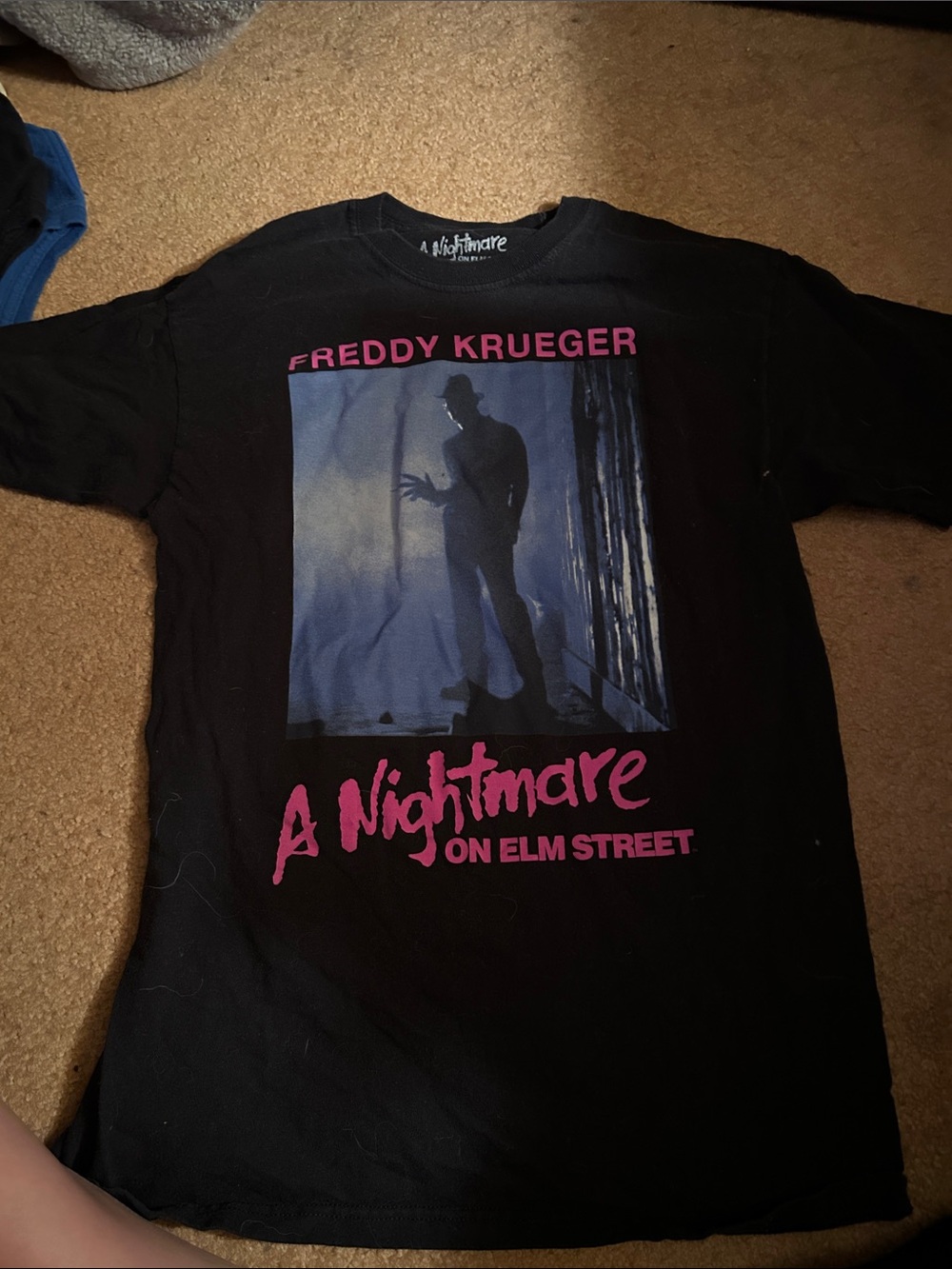 A Nightmare on Elm Street Freddy Krueger Black Graphic Tee